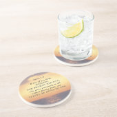 ヤコブ1:5あなたもしの誰もが知恵の聖書の聖句を欠いている コースター (側面)