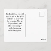 ヤコブ1:5あなたもしの誰もが知恵の聖書の聖句を欠いている ポストカード (裏面)