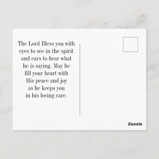 ヤコブ1:5あなたもしの誰もが知恵の聖書の聖句を欠いている ポストカード (裏面)