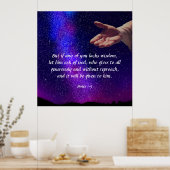 ヤコブ1:5 ポスター (キッチン)