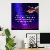 ヤコブ1:5 ポスター (ホームオフィス)