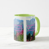 ヤコブ2:24 KJV聖書聖なる書物、 経典Pic Two-Tone マグカップ (正面右)