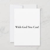 ヤコブ3:8 KJVバイブル詩フラットグリーティングカード カード (裏面)