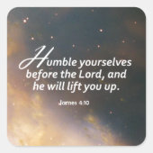 ヤコブ4:10 スクエアシール (正面)