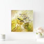 ヤコブ4:8神に近づきなさい。神は近づきなさい スクエア壁時計 (ホーム)