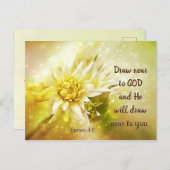ヤコブ4:8神に近づきなさい。神は近づきなさい ポストカード (正面/裏面)