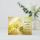 ヤコブ4:8神に近づきなさい。神は近づきなさい ポストカード (スタンド正面)