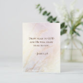 ヤコブ4:8神の聖書の聖句に近づく ポストカード (スタンド正面)