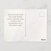 ヤコブ4:8神の聖書の聖句に近づく ポストカード (裏面)