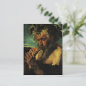 ヤコブ・ジョルダン – サティルのバスト ポストカード (スタンド正面)