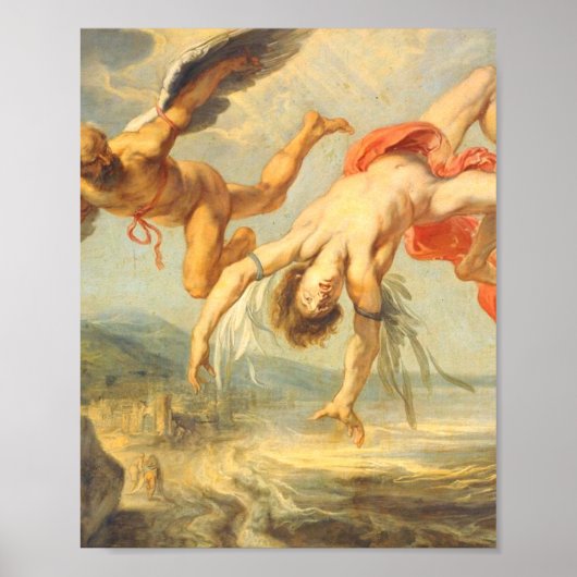 ヤコブ・ピーター・ゴウィーによるイカロスの秋 ポスター (正面)