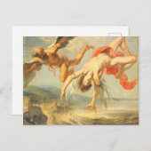 ヤコブ・ピーター・ゴウィーによるイカロスの秋 ポストカード (正面/裏面)