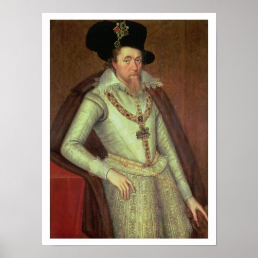 ヤコブI (1603-25)とスコットランドのVI (1567-1625) ポスター (正面)