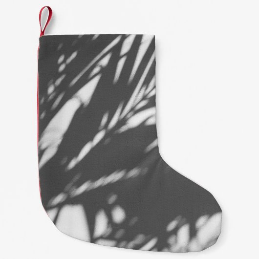 ヤシのシルエット スモールクリスマスストッキング (正面)
