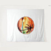 ヤシの丸の水輪 タペストリー (正面(横))