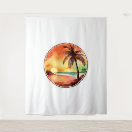 ヤシの丸の水輪 タペストリー