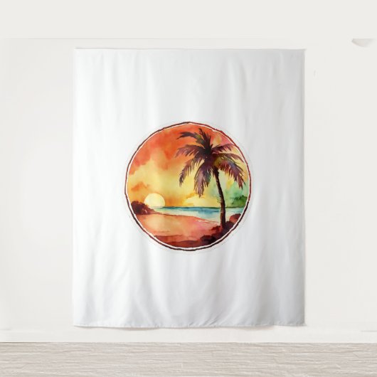 ヤシの丸の水輪 タペストリー (正面)