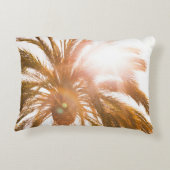 ヤシの低角度写真 アクセントクッション (裏面)