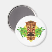 ヤシの入った恐ろしいチキの熱帯像 マグネット (正面/裏面)