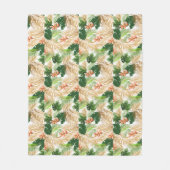 ヤシの囁き フリースブランケット (正面)