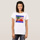 ヤシの夕日Tシャツ Tシャツ (正面フル)