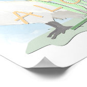 ヤシの実に白いオウム葉がいる。 ポスター (角)