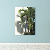 ヤシの影 キャンバスプリント (インサイチュ (ウッドフロア))