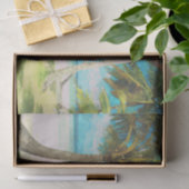 ヤシの木およびビーチのテーマのティッシュペーパー 薄葉紙 (ギフト)