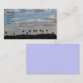 ヤシの木および雲 名刺 (正面/裏面)