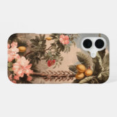 ヤシの木があるヴィンテージの熱帯パラダイス iPhone 16ケース (裏面横)