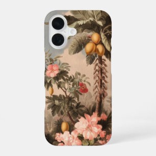 ヤシの木があるヴィンテージの熱帯パラダイス iPhone 16ケース