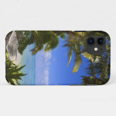 ヤシの木が並ぶビーチ クック諸島 2 Case-Mate iPhoneケース (裏面(横))