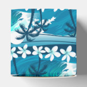 ヤシの木が咲く熱帯サーフ波 フェイバーボックス (上部)