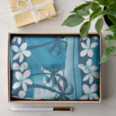 ヤシの木が咲く熱帯サーフ波 薄葉紙 (ギフト)