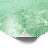 ヤシの木が植えられた太平洋島の写真プリント フォトプリント            (角)