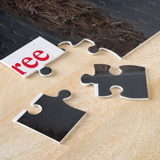 ヤシの木が生える三世代の木 ジグソーパズル (側面)