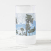 ヤシの木で霜を降ろしたマグカップ フロストグラスビールジョッキ (中央)