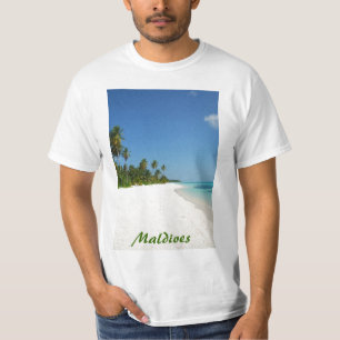 ヤシの木とのビーチの楽園 Tシャツ