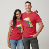 ヤシの木との日光と雲の相互作用 Tシャツ (ユニセックス)