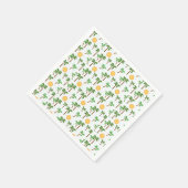 ヤシの木とサンシャイン スタンダードカクテルナプキン (角)
