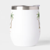 ヤシの木とハンモックのある海岸のクリスマス (左面)