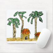 ヤシの木とパラダイス マウスパッド (マウス)