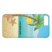 ヤシの木とヒトデの熱帯風景 Case-Mate iPhoneケース (裏面(横))