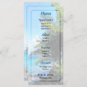 ヤシの木とビーチセントトーマスVI結婚のメニュー メニュー (正面/裏面)