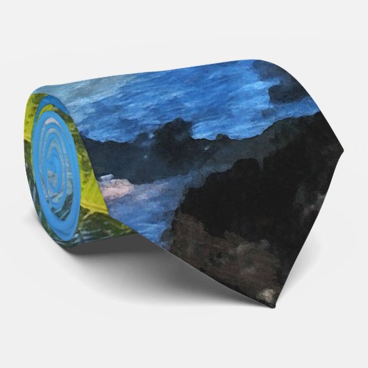 ヤシの木とビーチセントトーマスVI ネクタイ (ロール)