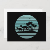 ヤシの木とラクダ シーズンポストカード (正面/裏面)