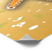 ヤシの木と太陽の熱帯の風景プリント/ポスター ポスター (角)