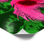 ヤシの木と島の夕日 ポスター (コーナー)