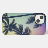 ヤシの木と日の入り iPhoneケース (裏面横)