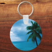 ヤシの木と海 キーホルダー (正面)